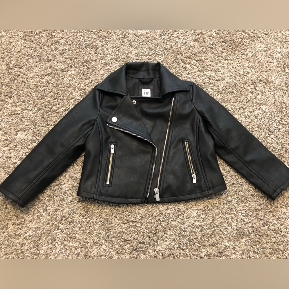 3T Gap faux leather jacket